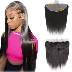 YOMIO 13x6 lace frontal 12-inch straight hair for seamless parting and natural look.