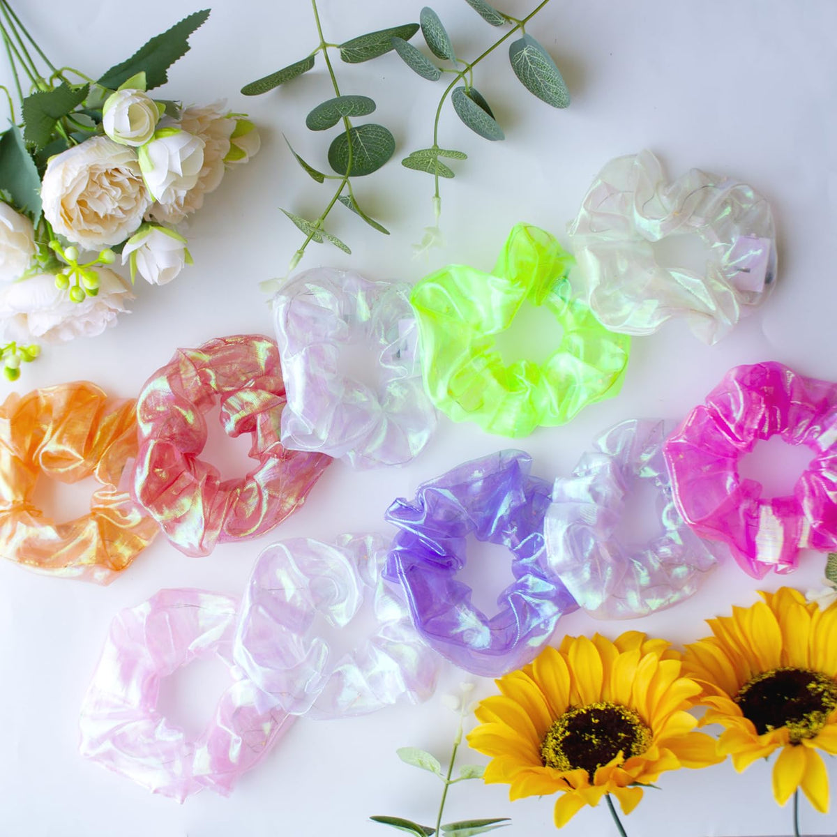 Yomwig LED scrunchies ideal for neon parties and festive events