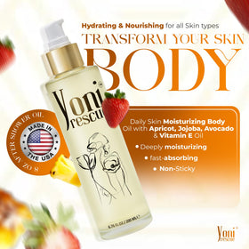 Yoni Rescue 6.76oz bottle front view shows premium finish