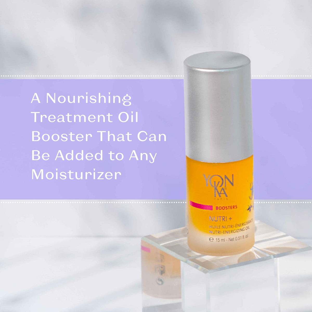 Yon-Ka Booster Nutri+ cereal oils ingredients highlight sunflower, soybean, corn germ