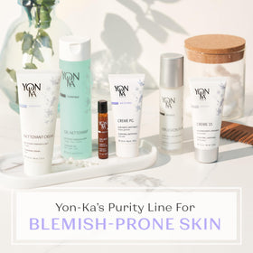 Teen skincare routine featuring Yon-Ka Creme 15 for purifying care.