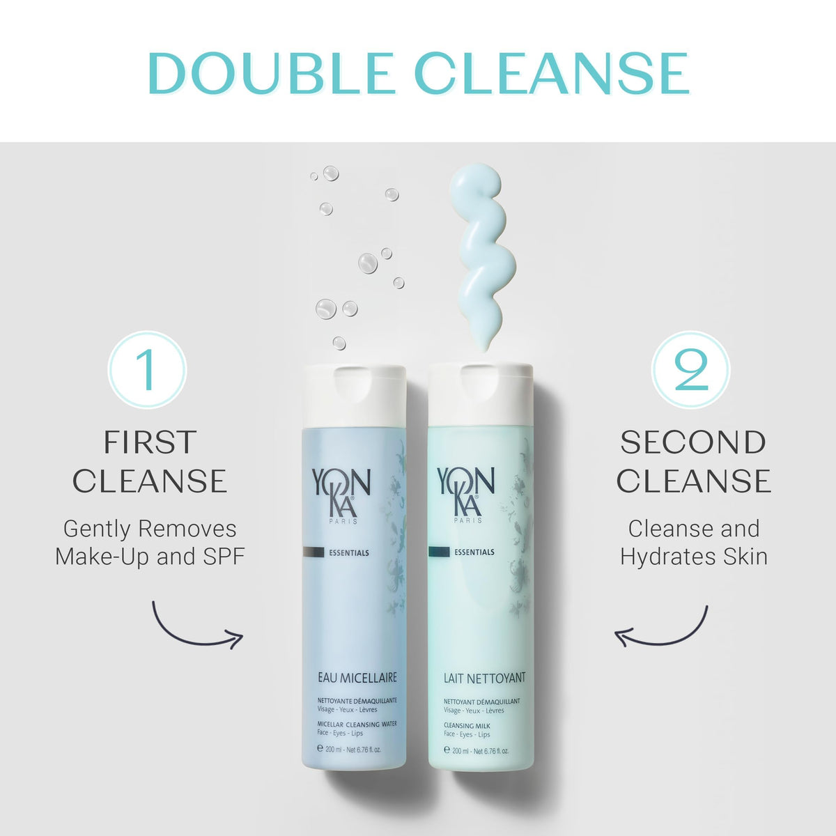 Yonka Eau Micellaire used in a daily routine for refreshing cleanse.