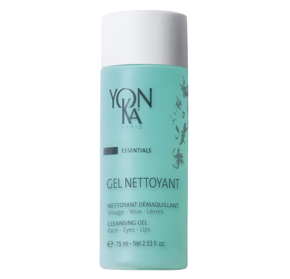 Yon-Ka Gel Cleanser foaming bottle, gentle facial and eye cleansing