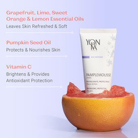 Yon-Ka Pamplemousse PS application swirl highlighting quick absorption