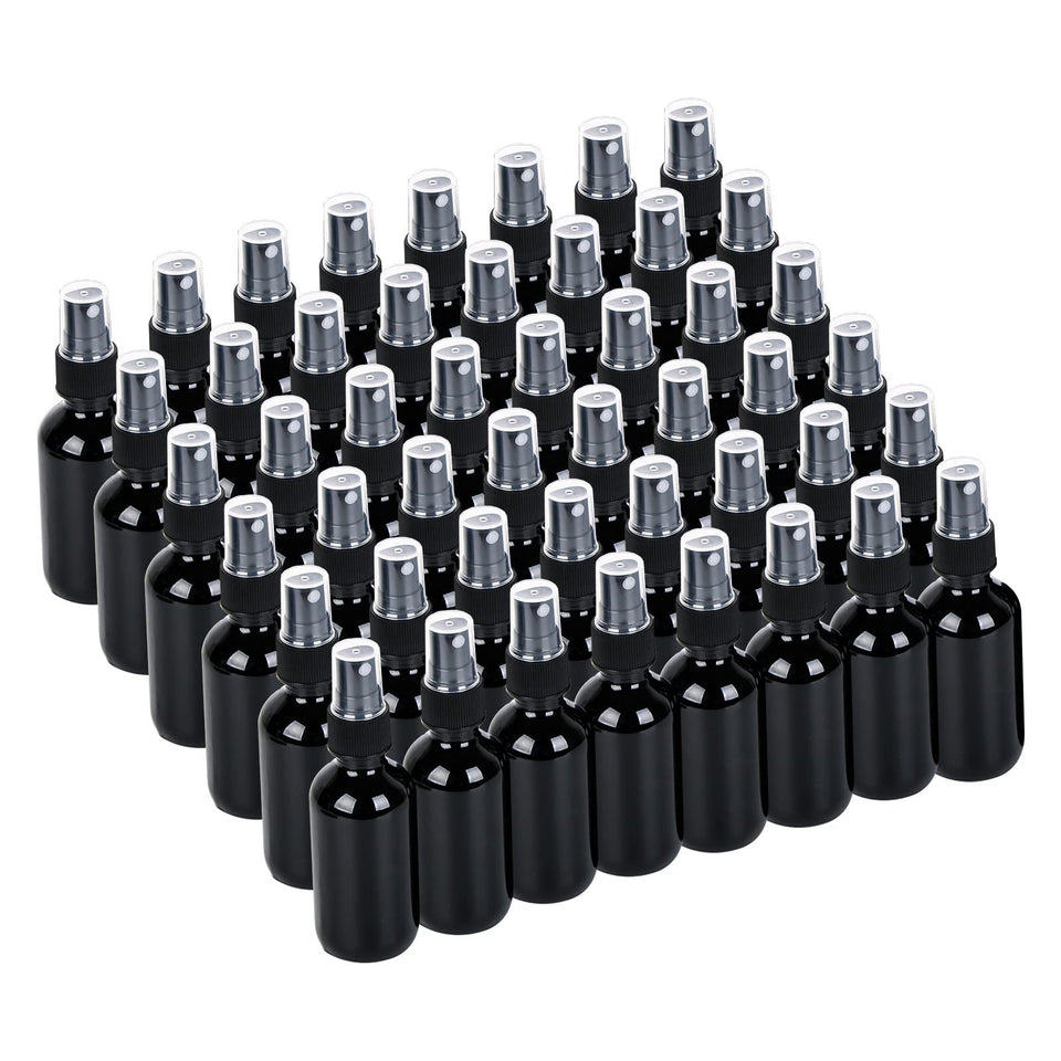 YONKAN 2oz amber glass spray bottle for skincare and travel.