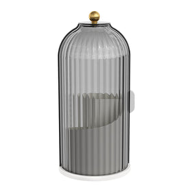 YOOLENS gray makeup organizer keeps tools at hand.