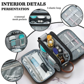YOOLIFE back pocket with elastic keeps brushes or small items secure.
