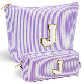 YOOLIFE pink makeup bag for girls, stylish organizer for cosmetics on the go.