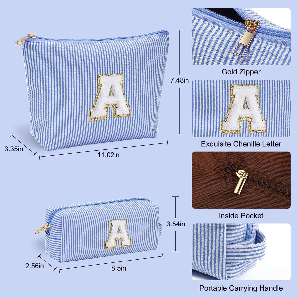 YOOLIFE front chenille letter detail, durable stitched monogram