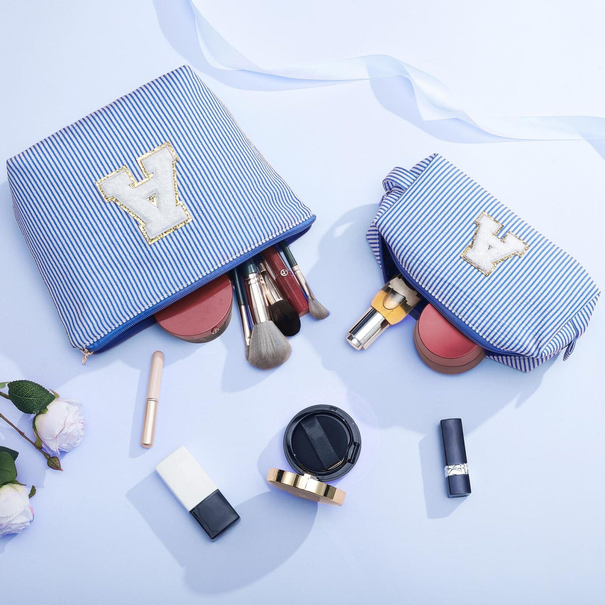 YOOLIFE gift-ready initial makeup bag, perfect for special occasions