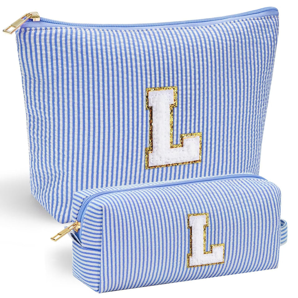 YOOLIFE makeup bag front chenille letter design offers personalized charm.