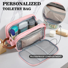 YOOLIFE Toiletry Bag closeup of water-resistant material for easy cleaning