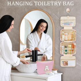 YOOLIFE travel makeup bag interior with mesh pockets for stability
