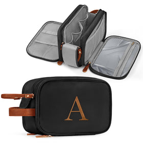YOOLIFE travel toiletry bag front view highlighting spacious capacity for essentials and cosmetics