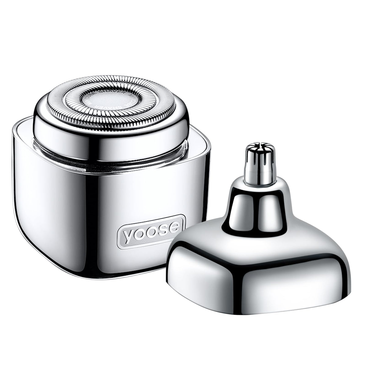 Yoose 2-in-1 grooming tool mini razor for precise daily grooming on the go.