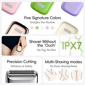 Yoose ultra-thin safety mesh and rounded guide combs for gentle shaving