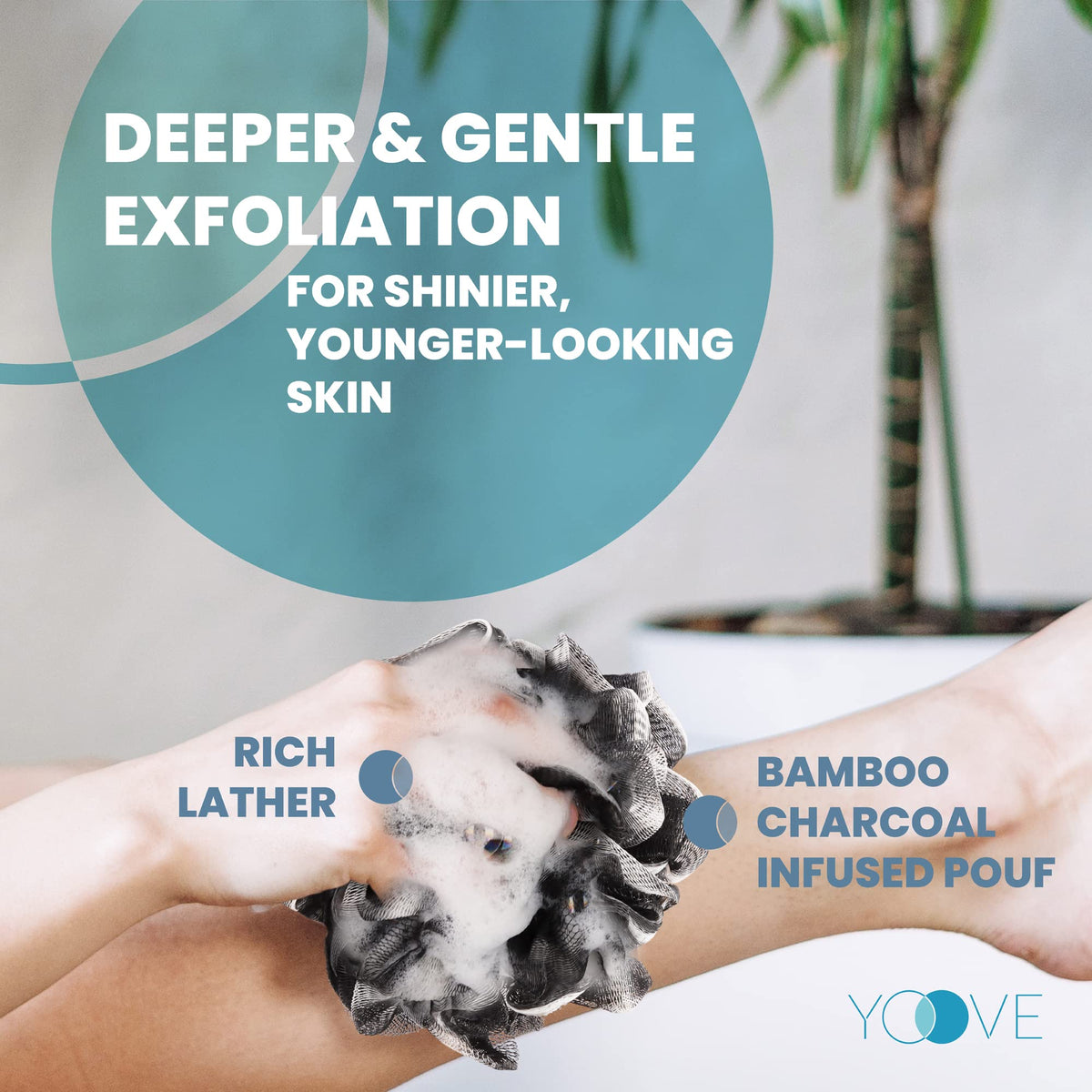 Yoove durable-coated back scrubber designed for extended use