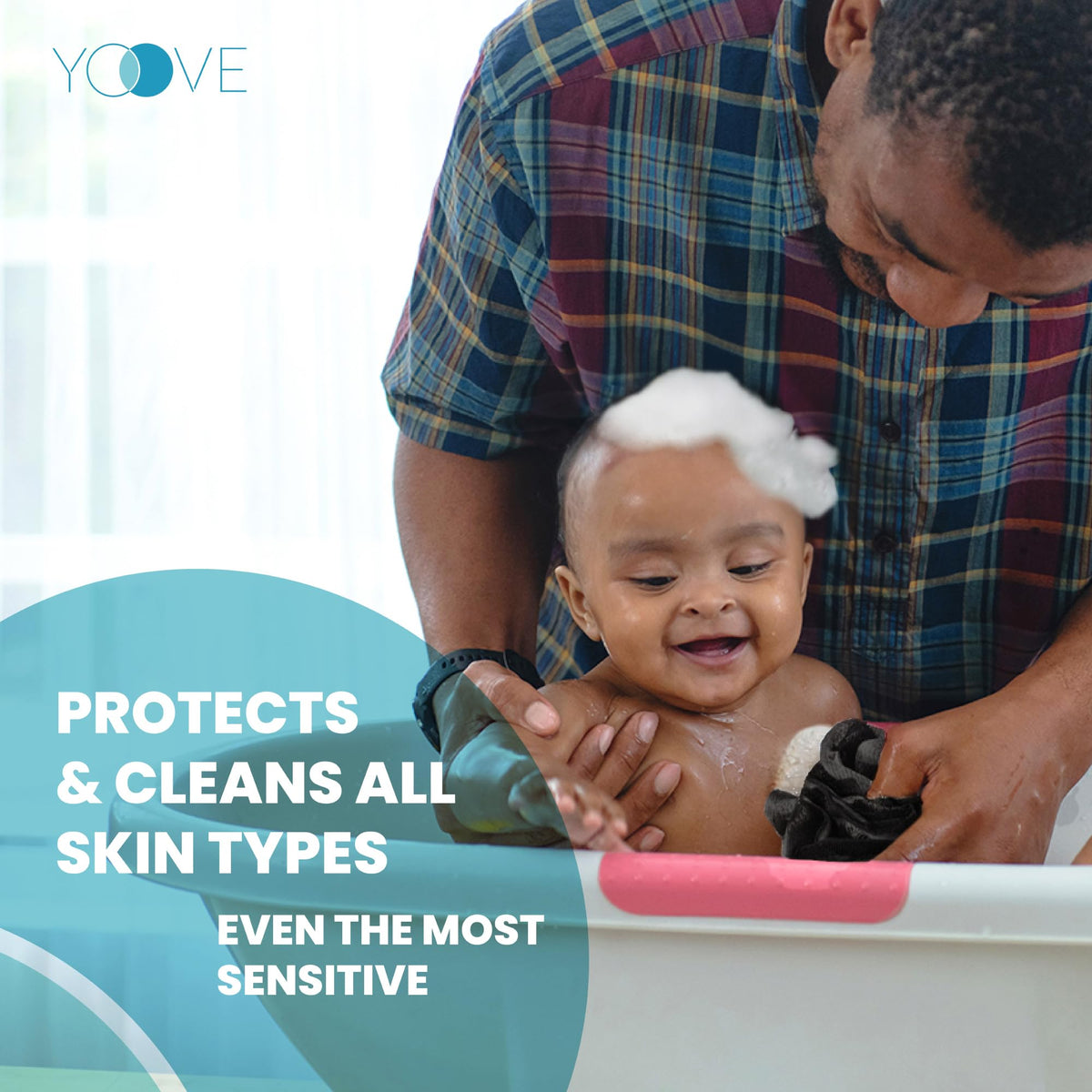 Yoove 17-inch long-handle back scrubber reaching hard-to-clean areas