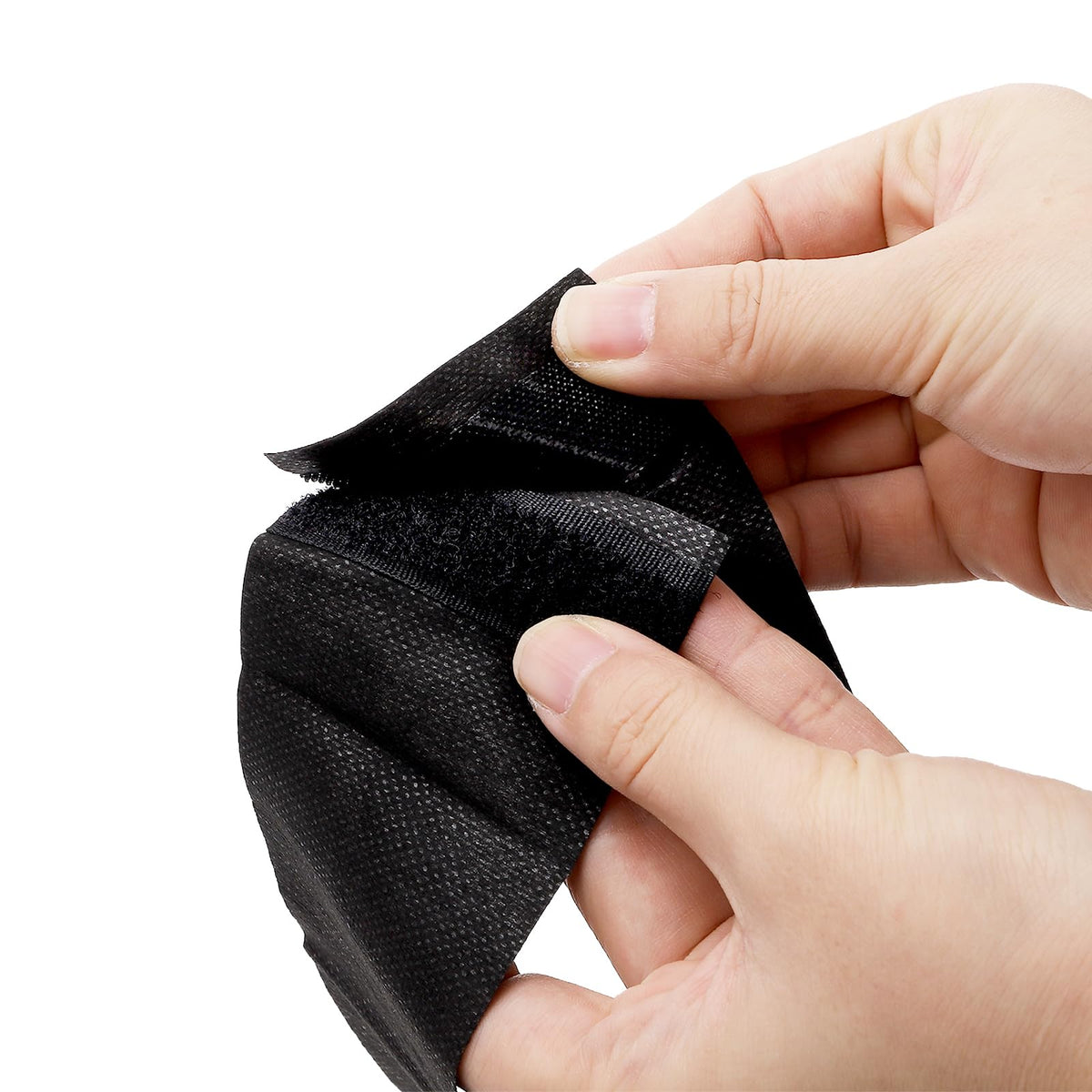 Yopay headband elastic closure provides secure, mark-free fit