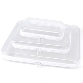 YOPCDJ clear hard shell case front view for durable makeup storage