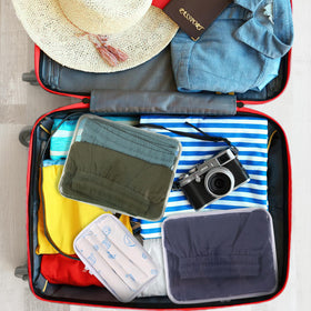 YOPCDJ office storage pouch helps keep small supplies visible and easy to grab.