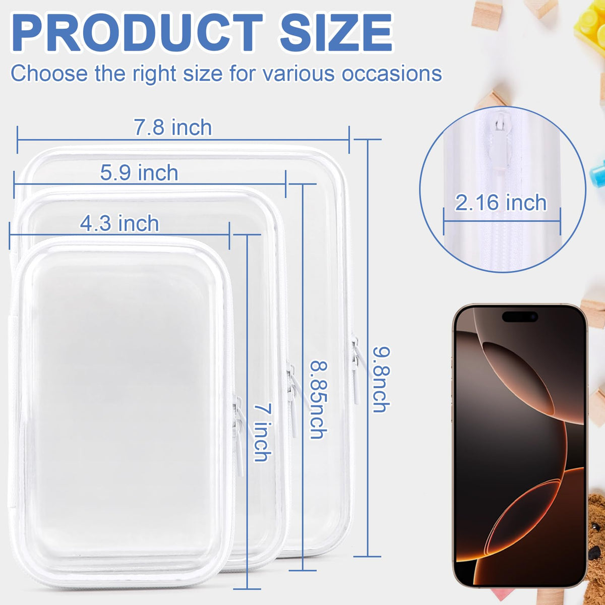 YOPCDJ waterproof makeup pouch showing protected cosmetics in moisture-prone environments.