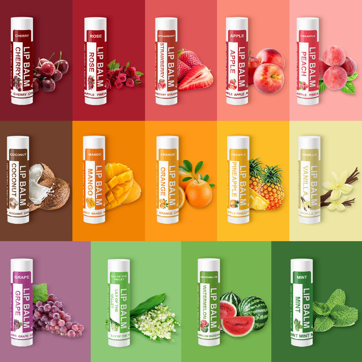 Yopela rose flavor lip balm close-up, a soothing daily lip care option.