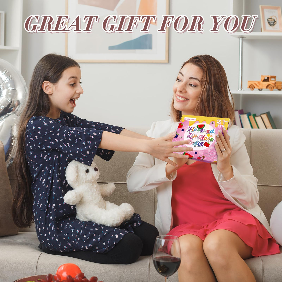 Yopela gift-ready lip gloss set suitable for birthdays and holidays