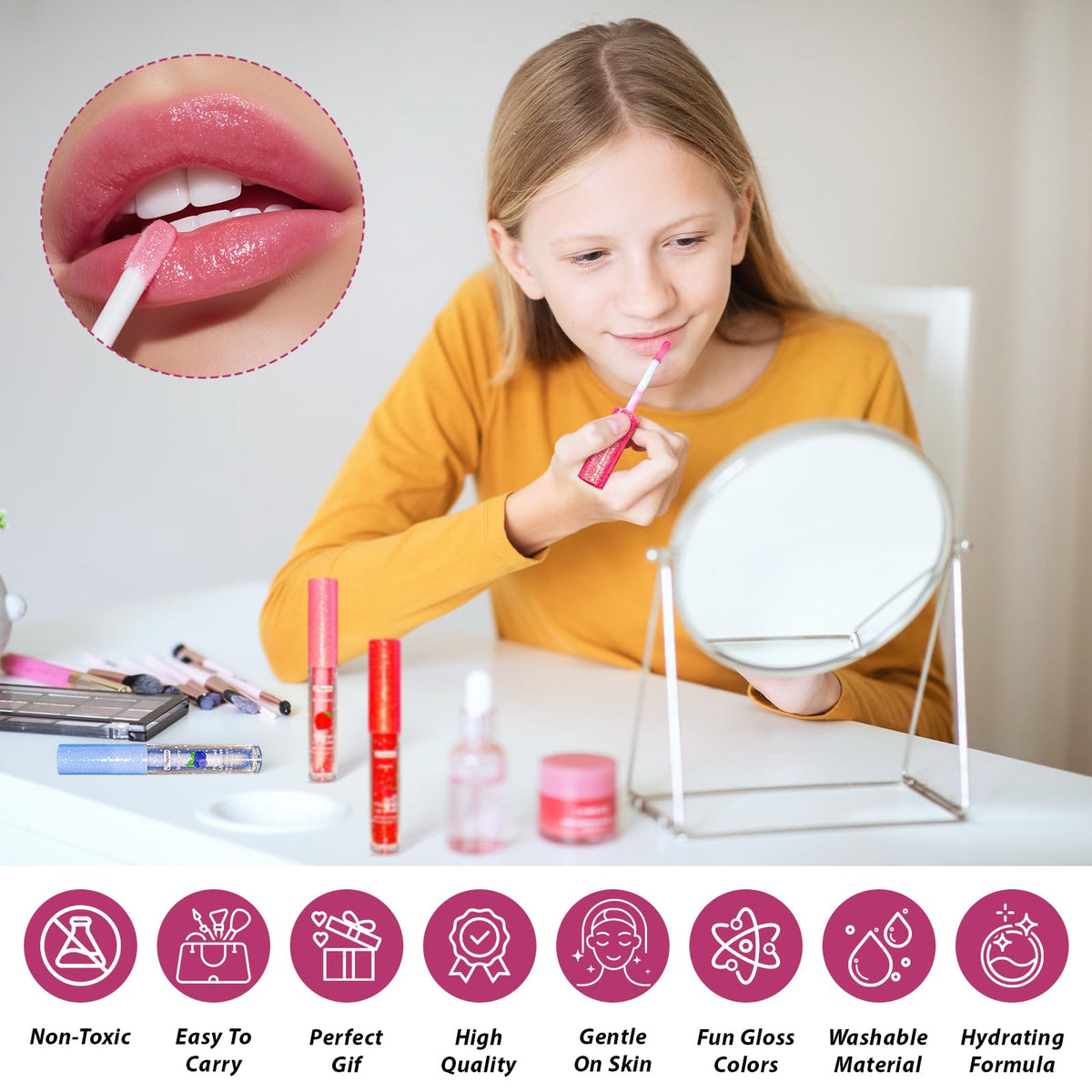 Yopela fruit flavor gloss pack looks playful and perfect for gifting