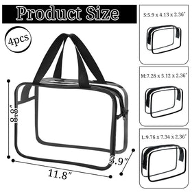 YOQIVEXU clear makeup bag L for quick access to essentials.