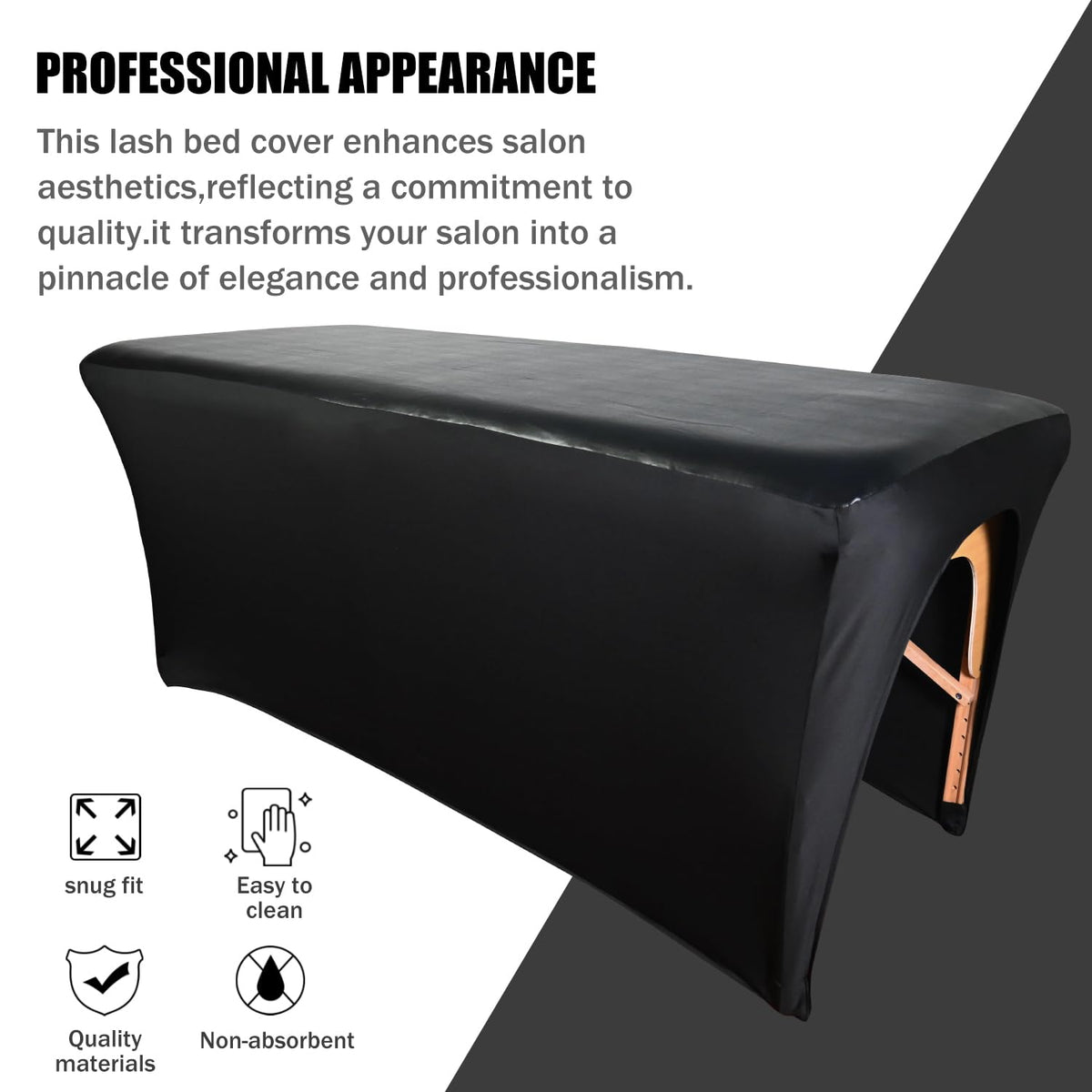 Yoquare massage cover is versatile for lash studios and home spas.