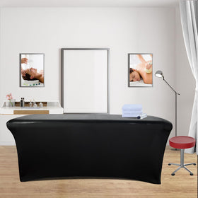 Yoquare massage table cover with PU leather surface provides durable waterproof protection.