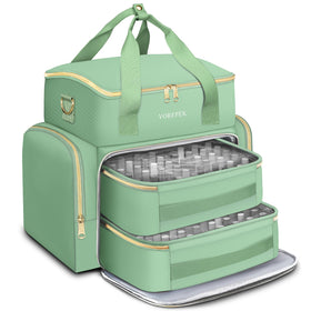 YOREPEK extra large organizer holds 96 bottles for pro nail kits