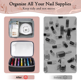 YOREPEK mesh pocket stores brushes and small tools