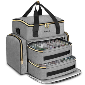 YOREPEK nail polish organizer with 96-bottle capacity for easy access.