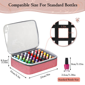 YOREPEK nail polish organizer adjustable dividers customizable layout for collection
