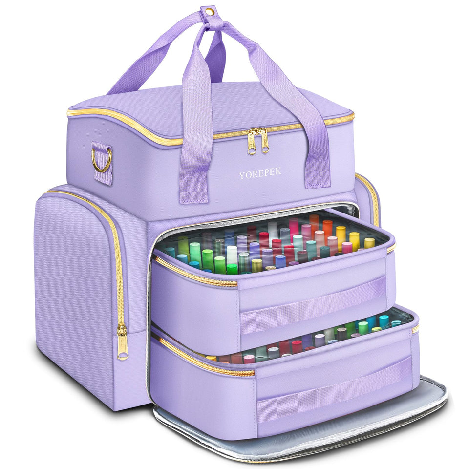 YOREPEK nail polish organizer front view with large capacity for bottles
