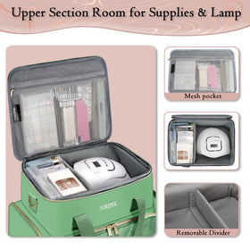 Soft padding protects bottles in the YOREPEK organizer during transport