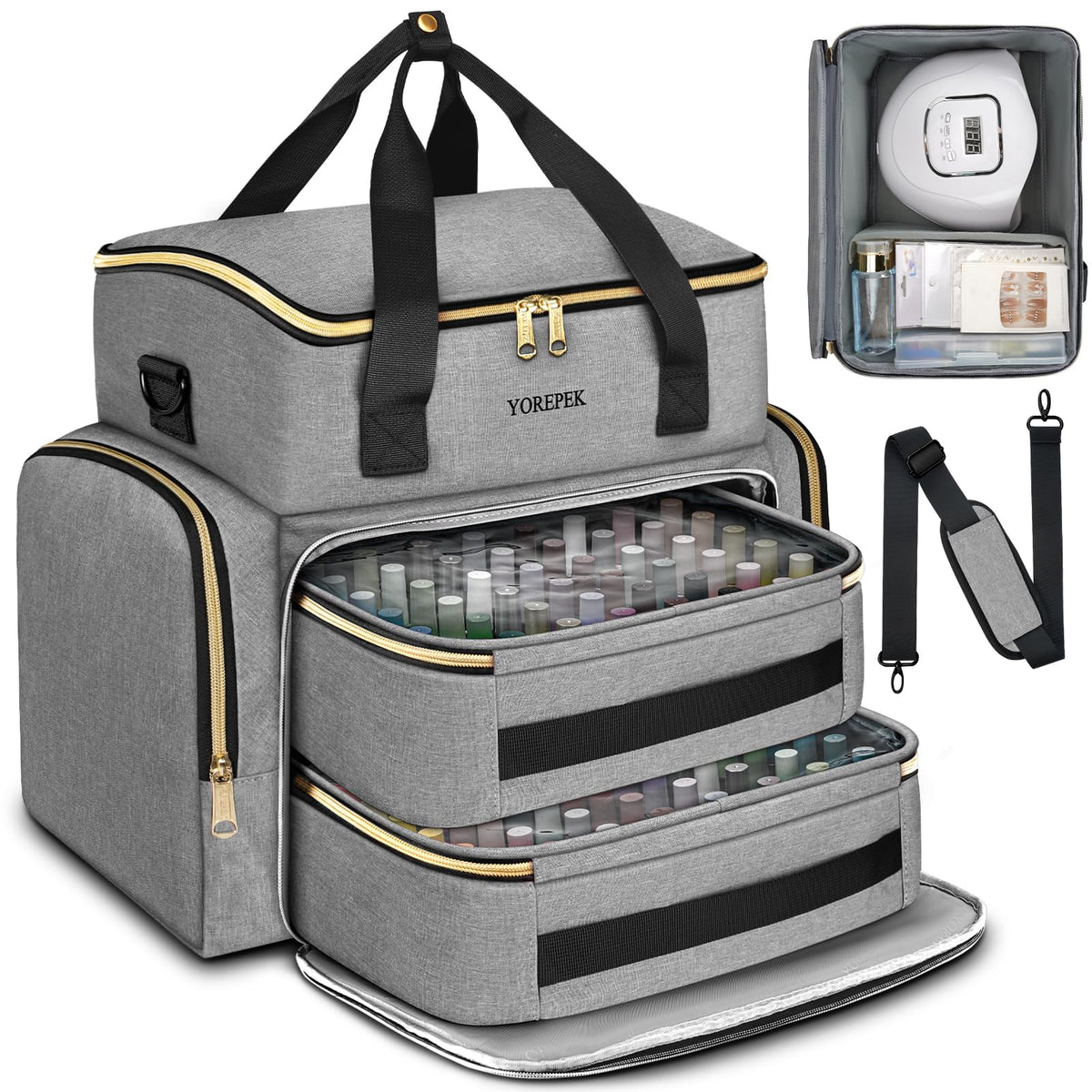 Great gift idea for nail enthusiasts and makeup lovers.