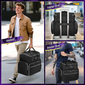 YOREPEK Tattoo Travel Case detachable shoulder strap offers comfortable carrying.