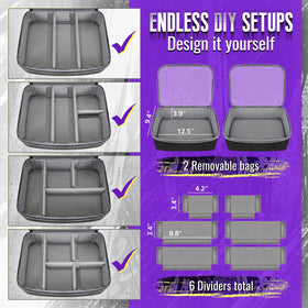 YOREPEK Tattoo Travel Case side pocket enables quick-access to small tools.