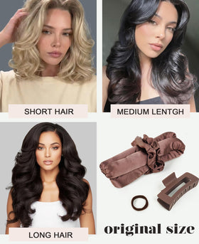 YOSHUYUKI includes hair ties and clip for wrapping and styling.