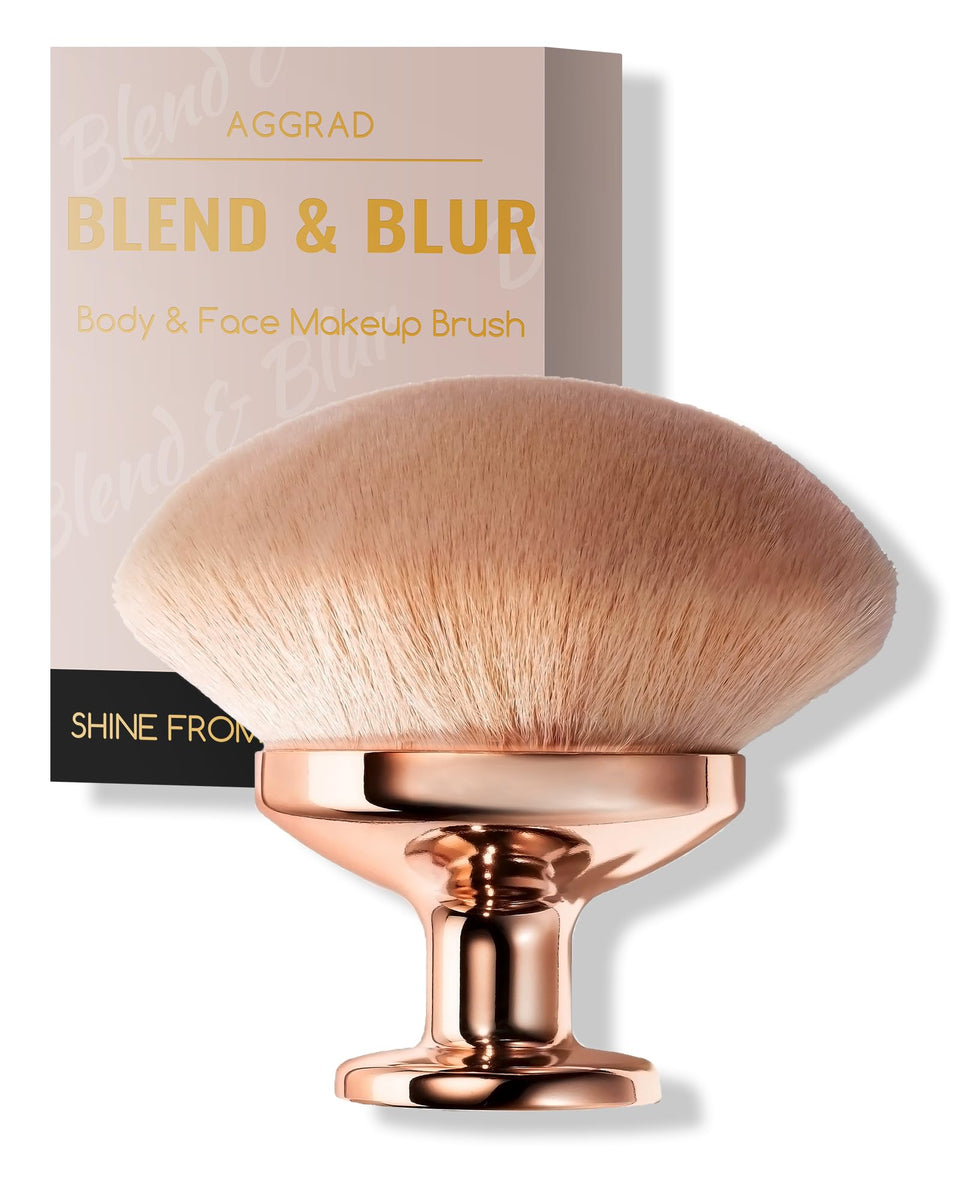 YOSHUYUKI Upgraded Blend & Blur brush head for quick, even body coverage.