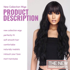 YOSILADY adjustable-cap wig with two straps for comfortable fit.