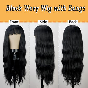 YOSILADY heat-resistant synthetic fiber wig offers easy styling options.