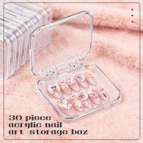 YOSMAKIY compact nail box dimensions highlight space-saving design.