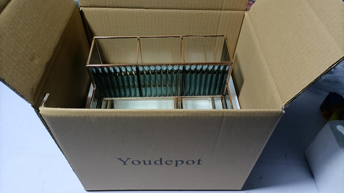 Youdepot makeup organizer blue packaged gift-ready for special occasions