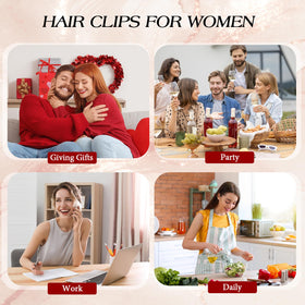 Yougeigy bun and half-up styling with medium clip for everyday wear