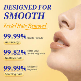 Youggle upper lip application, precise coverage for comfortable, irritation-free results.