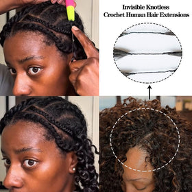 Youleas curly feather crochet style blends with your hair for versatile looks.